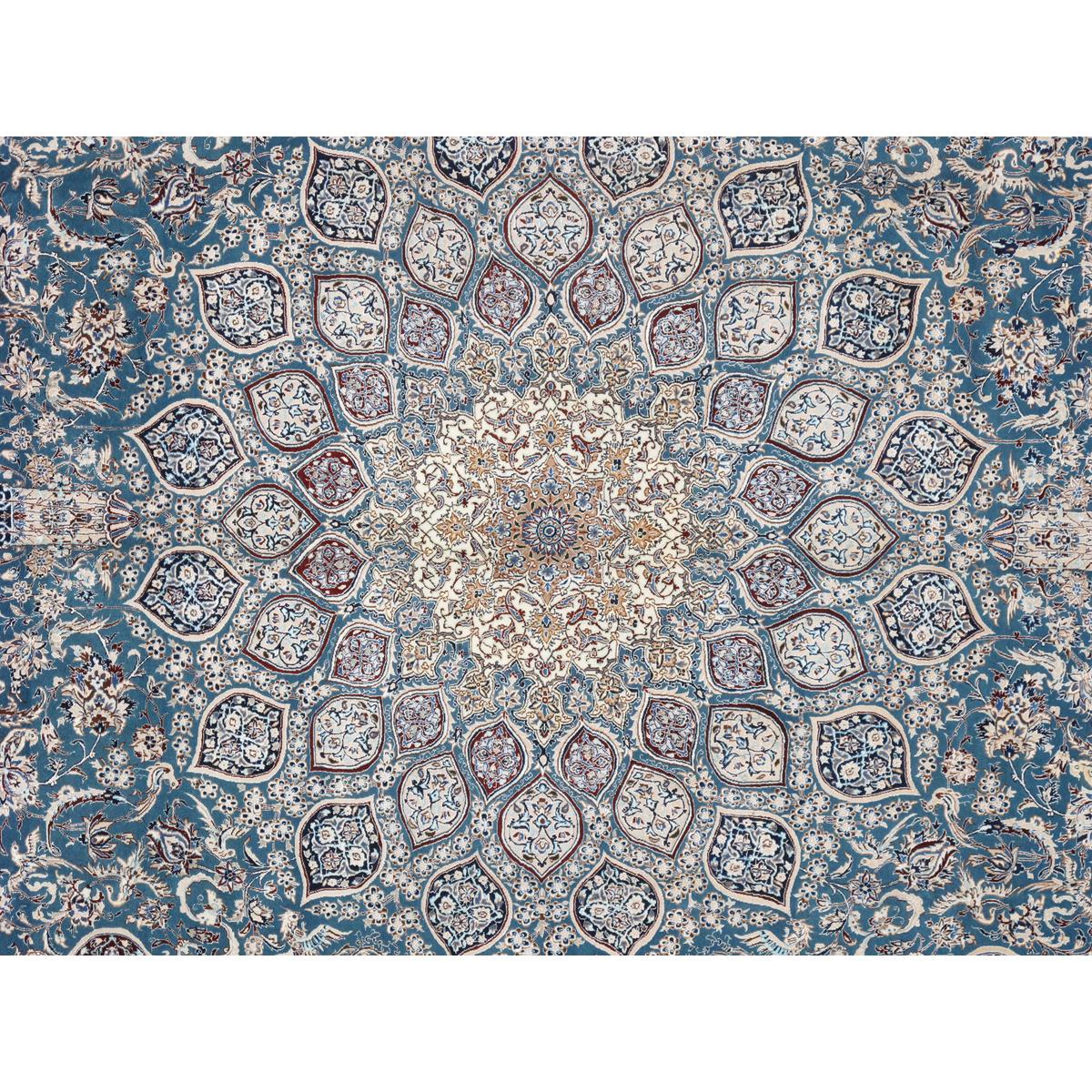 Azerbaijan Hand-Knotted Silk & Wool Area Rug