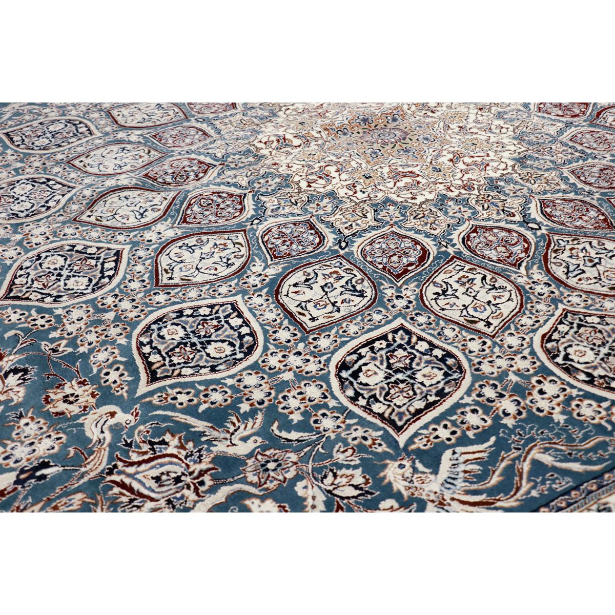 Azerbaijan Hand-Knotted Silk & Wool Area Rug