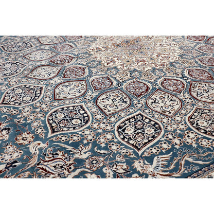 Azerbaijan Hand-Knotted Silk & Wool Area Rug