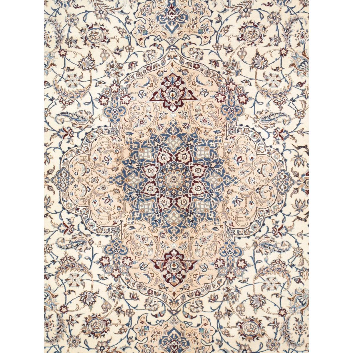 Azerbaijan Hand-Knotted Silk & Wool Area Rug