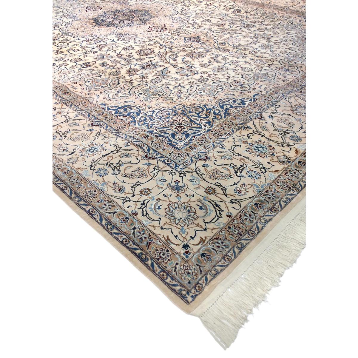 Azerbaijan Hand-Knotted Silk & Wool Area Rug