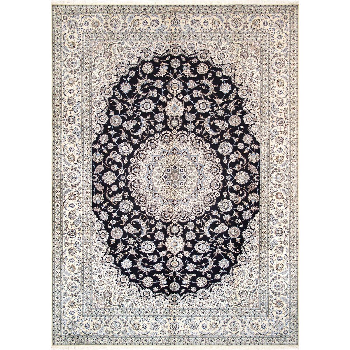 Azerbaijan Hand-Knotted Silk & Wool Area Rug