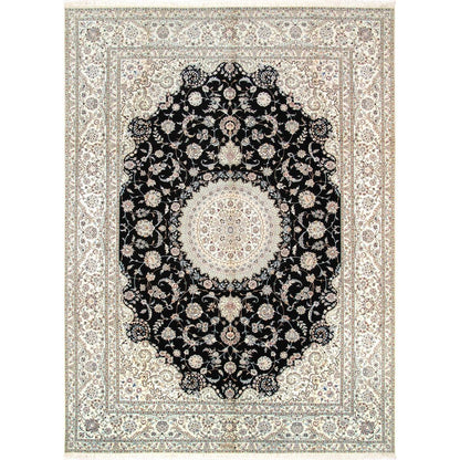Azerbaijan Hand-Knotted Silk & Wool Area Rug