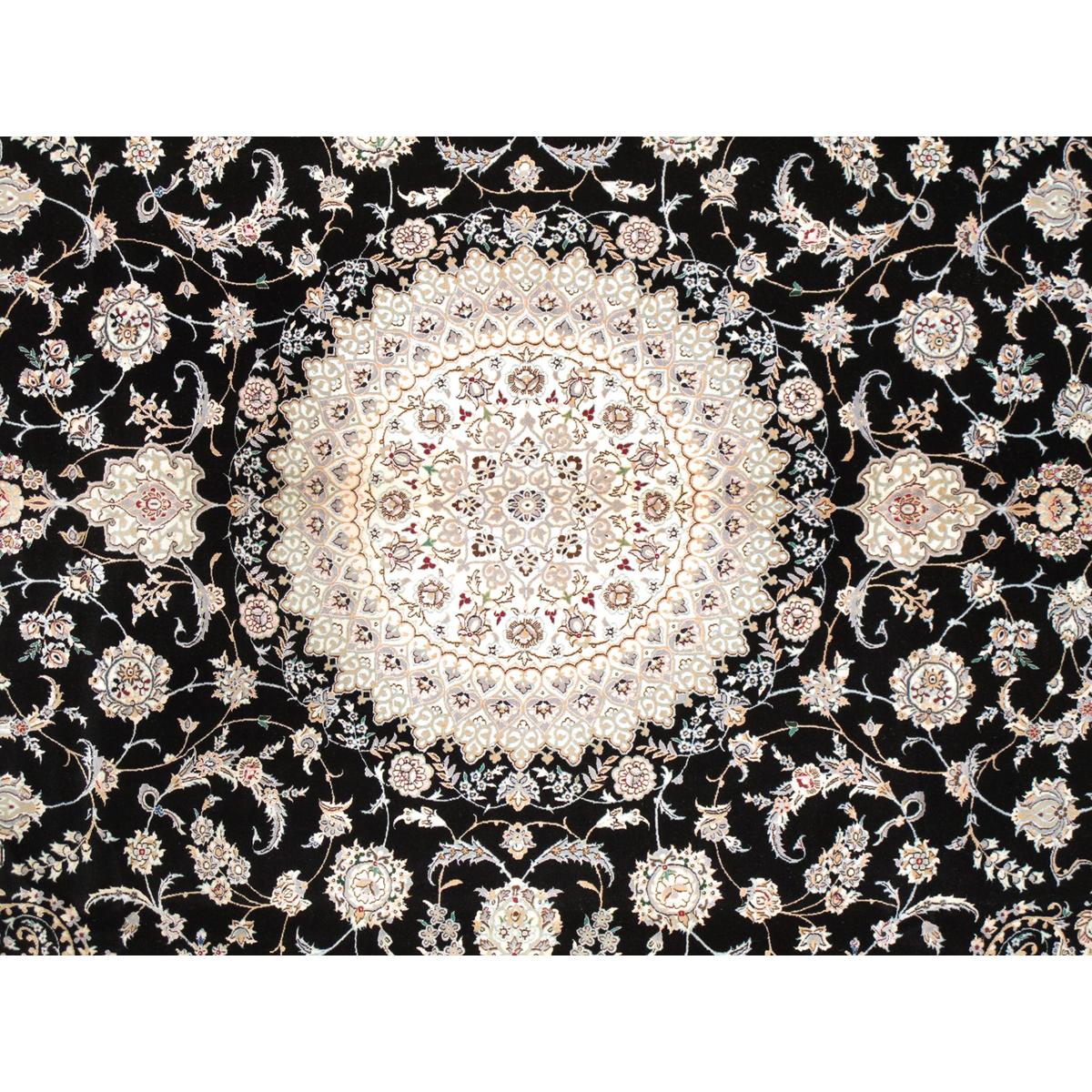 Azerbaijan Hand-Knotted Silk & Wool Area Rug