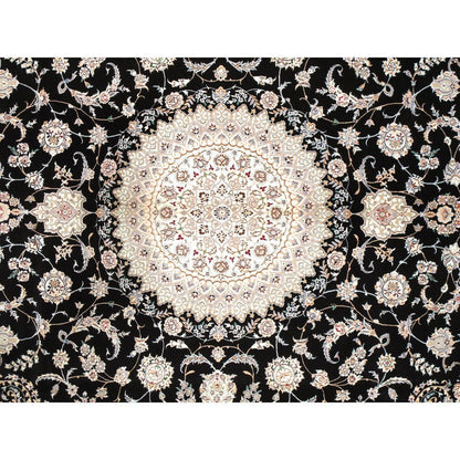 Azerbaijan Hand-Knotted Silk & Wool Area Rug