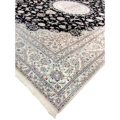 Azerbaijan Hand-Knotted Silk & Wool Area Rug