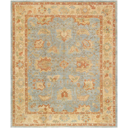 Oushak Hand-Knotted Lamb's Wool Area Rug