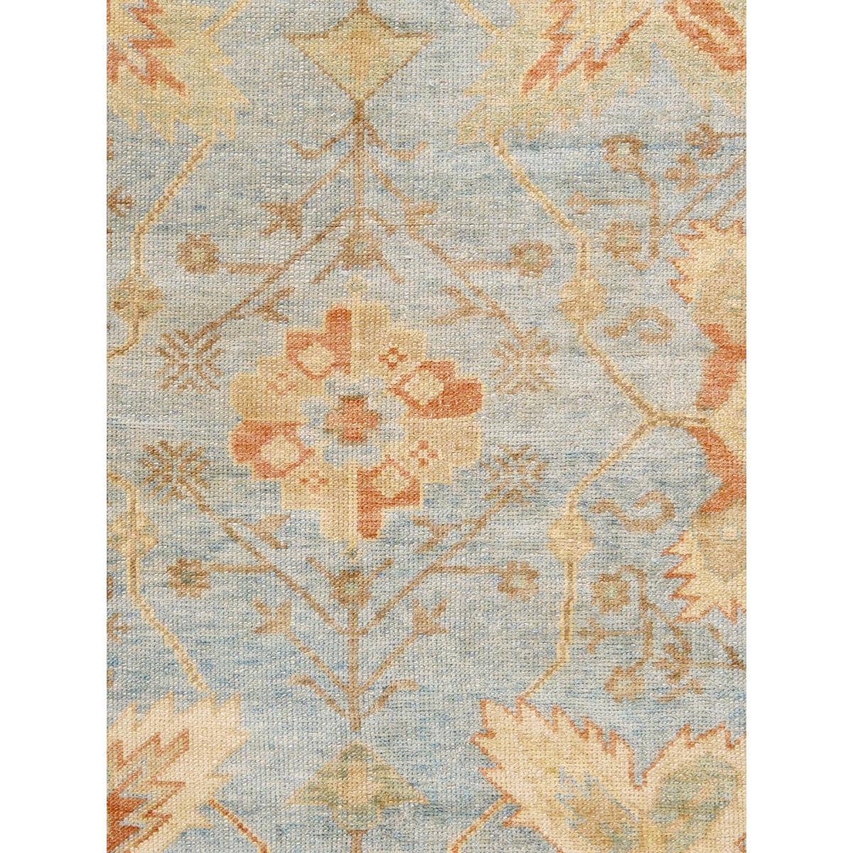 Oushak Hand-Knotted Lamb's Wool Area Rug