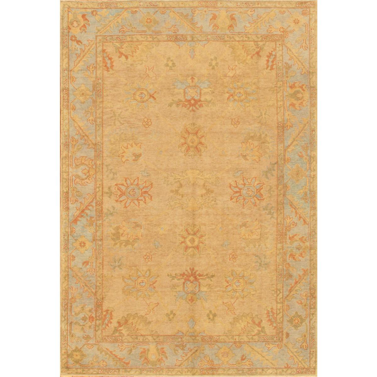 Oushak Hand-Knotted Lamb's Wool Area Rug