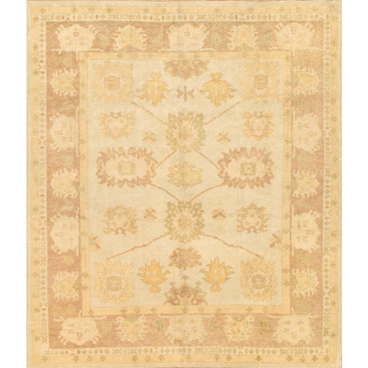 Oushak Hand-Knotted Lamb's Wool Area Rug