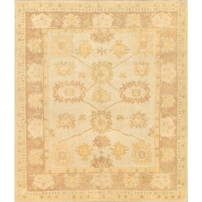 Oushak Hand-Knotted Lamb's Wool Area Rug