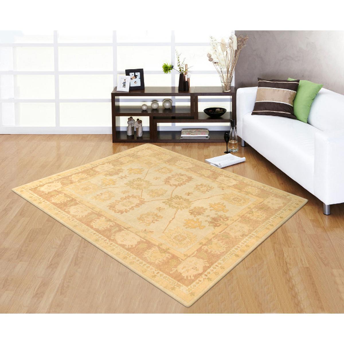 Oushak Hand-Knotted Lamb's Wool Area Rug