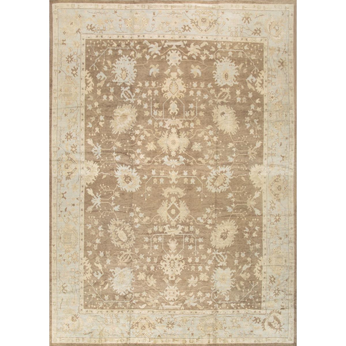 Oushak Hand-Knotted Lamb's Wool Area Rug