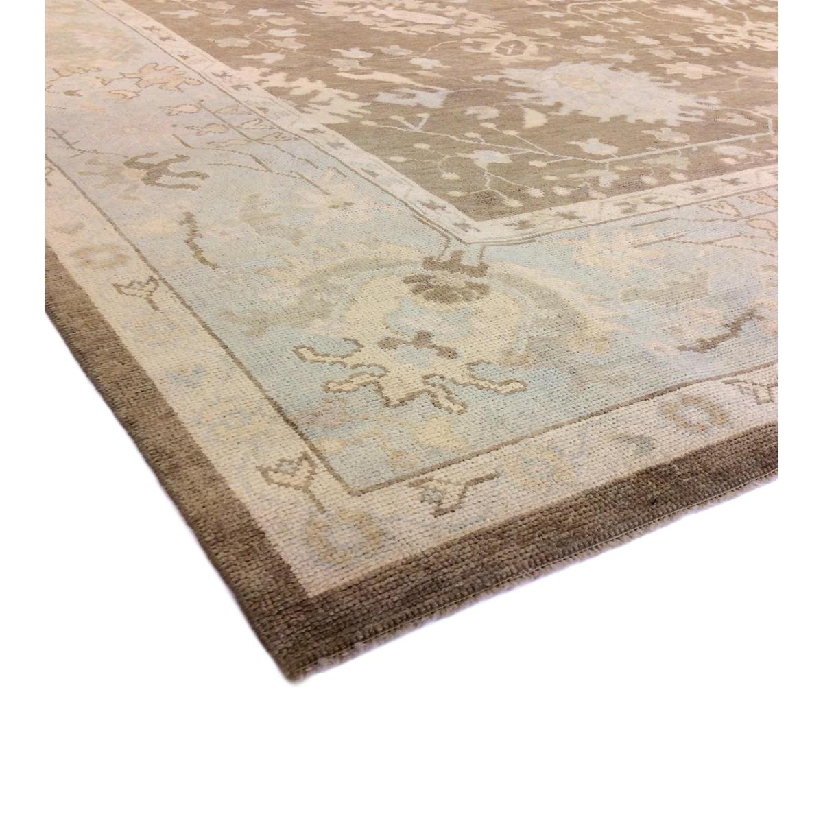 Oushak Hand-Knotted Lamb's Wool Area Rug