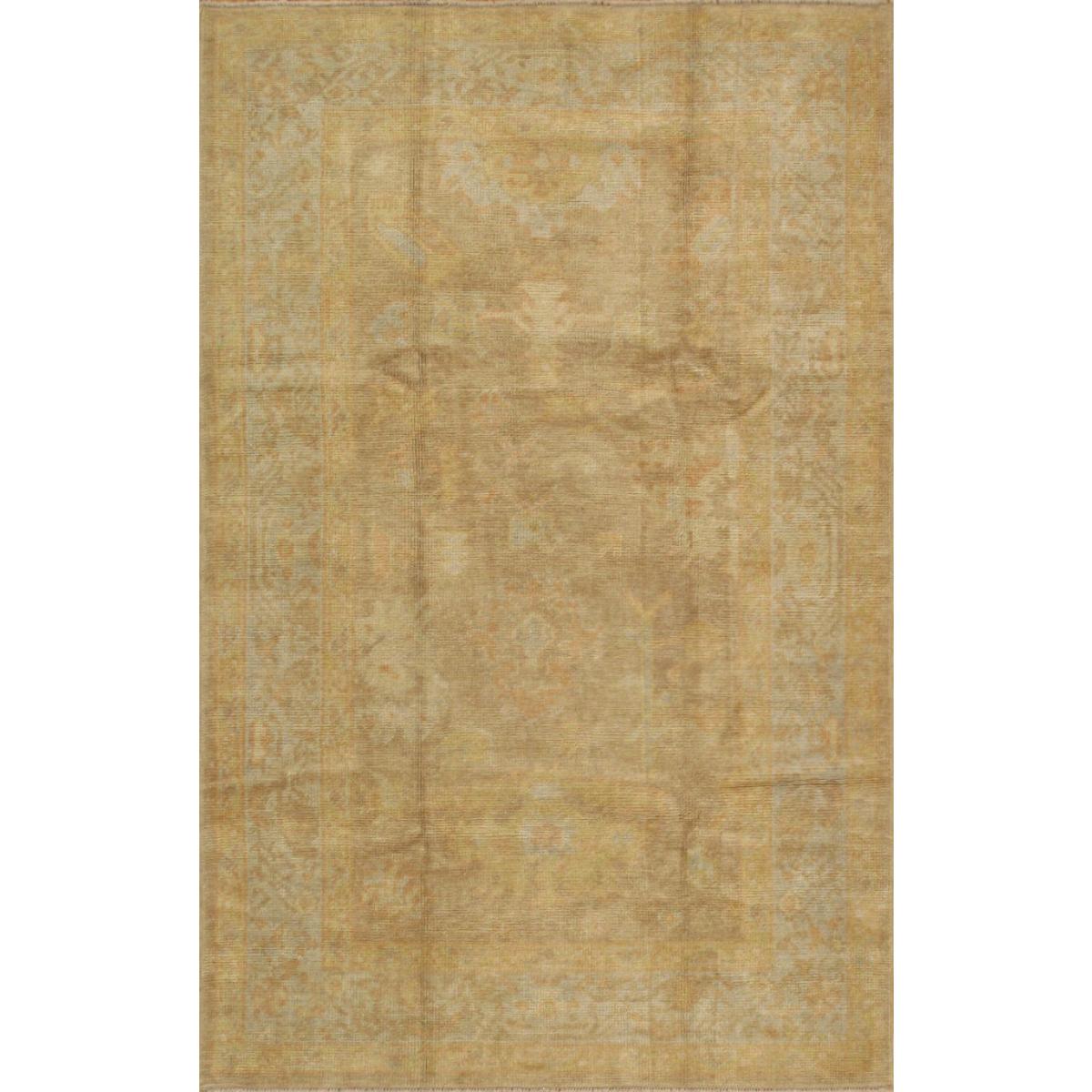 Oushak Hand-Knotted Lamb's Wool Area Rug