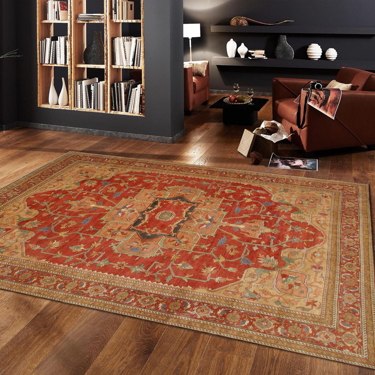 Serapi Hand-Knotted Wool Area Rug