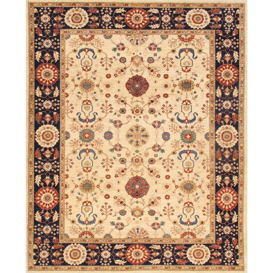 Sultanabad Oriental Hand-Knotted Wool Area Rug