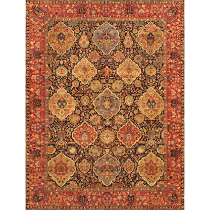 Azerbaijan Hand-Knotted Wool Area Rug