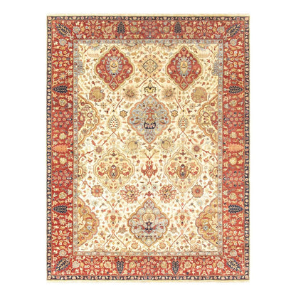 Azerbaijan Hand-Knotted Lamb's Wool Area Rug