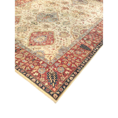 Azerbaijan Hand-Knotted Lamb's Wool Area Rug