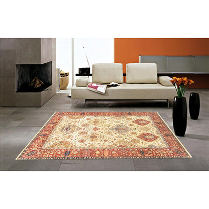 Azerbaijan Hand-Knotted Lamb's Wool Area Rug