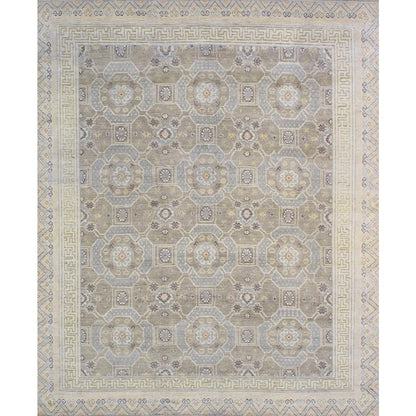 Khotan Hand-Knotted Wool Area Rug
