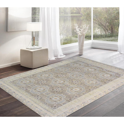 Khotan Hand-Knotted Wool Area Rug