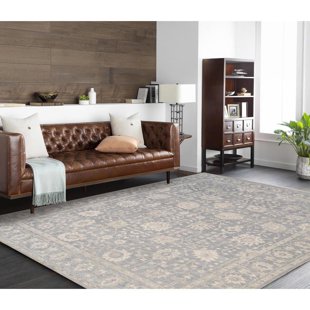 Oushak Blue Area Rug