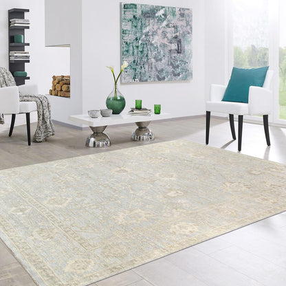 Oushak Light Blue Area Rug