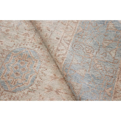 Oushak Rust/Light Blue Area Rug