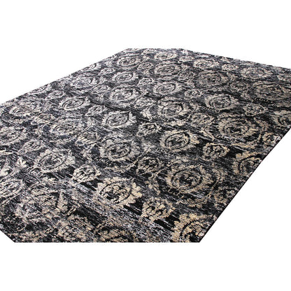 Hand-Knotted Sari Silk Area Rug