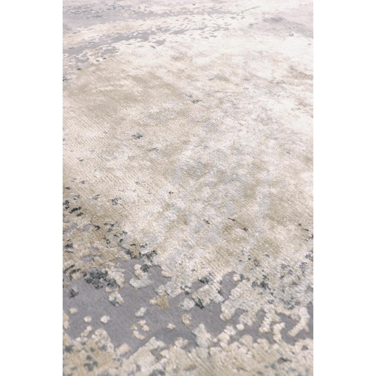 Modern Hand-Knotted Silk & Wool Area Rug