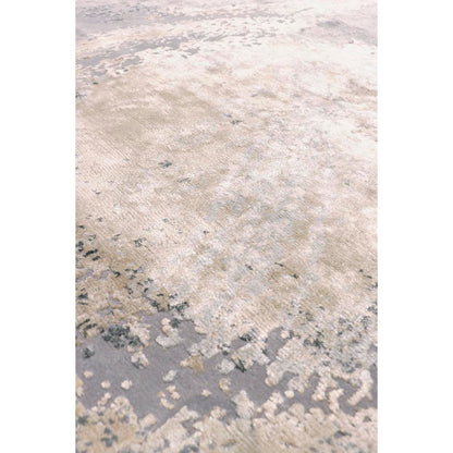 Modern Hand-Knotted Silk & Wool Area Rug