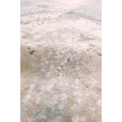 Modern Hand-Knotted Silk & Wool Area Rug