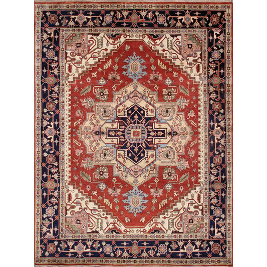 Serapi Hand-Knotted Wool Area Rug
