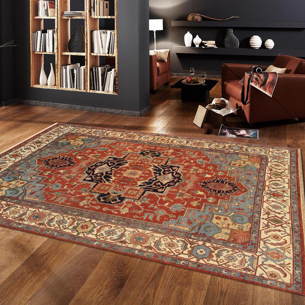 Serapi Hand-Knotted Wool Oriental Area Rug