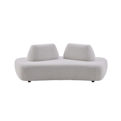 Zerani Upholstered Curved Sofa with Movable Backrests