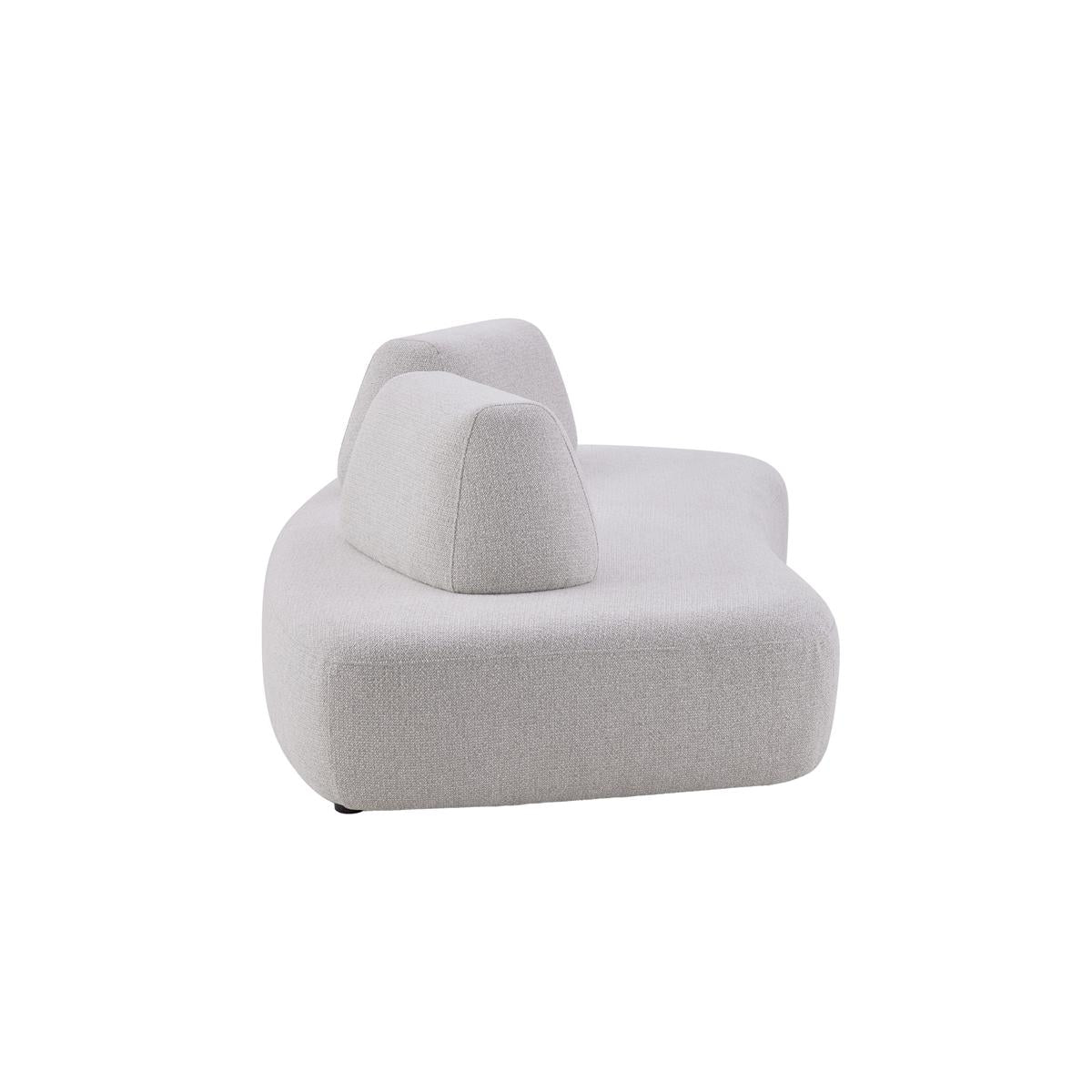 Zerani Upholstered Curved Sofa with Movable Backrests