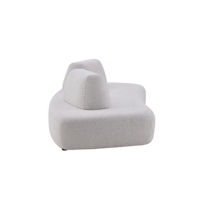 Zerani Upholstered Curved Sofa with Movable Backrests