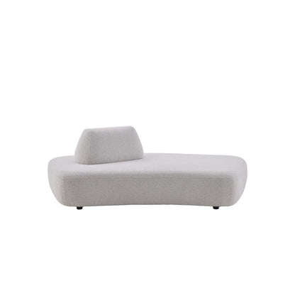 Zerani Upholstered Curved Sofa with Movable Backrests