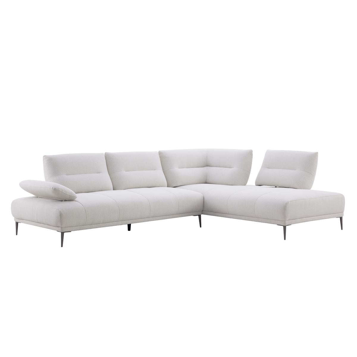Manhattan L-Shaped Sectional Sofa with Adjustable Backrests