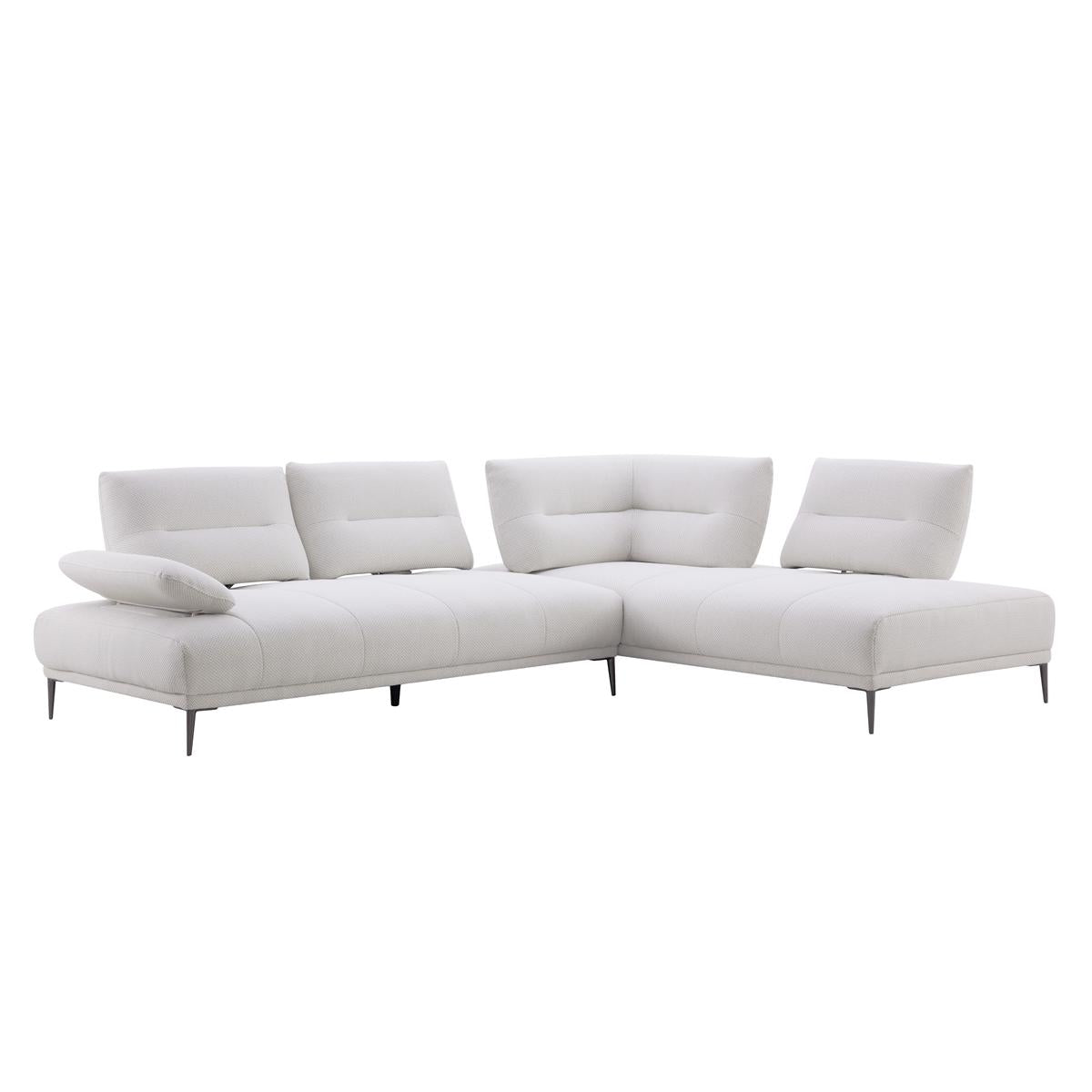 Manhattan L-Shaped Sectional Sofa with Adjustable Backrests