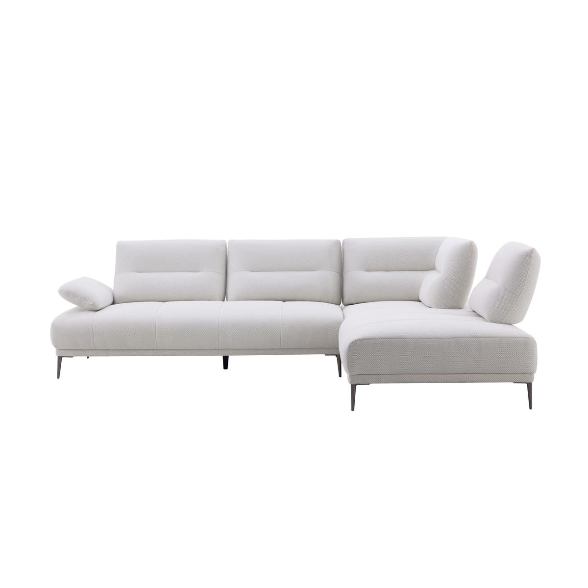 Manhattan L-Shaped Sectional Sofa with Adjustable Backrests