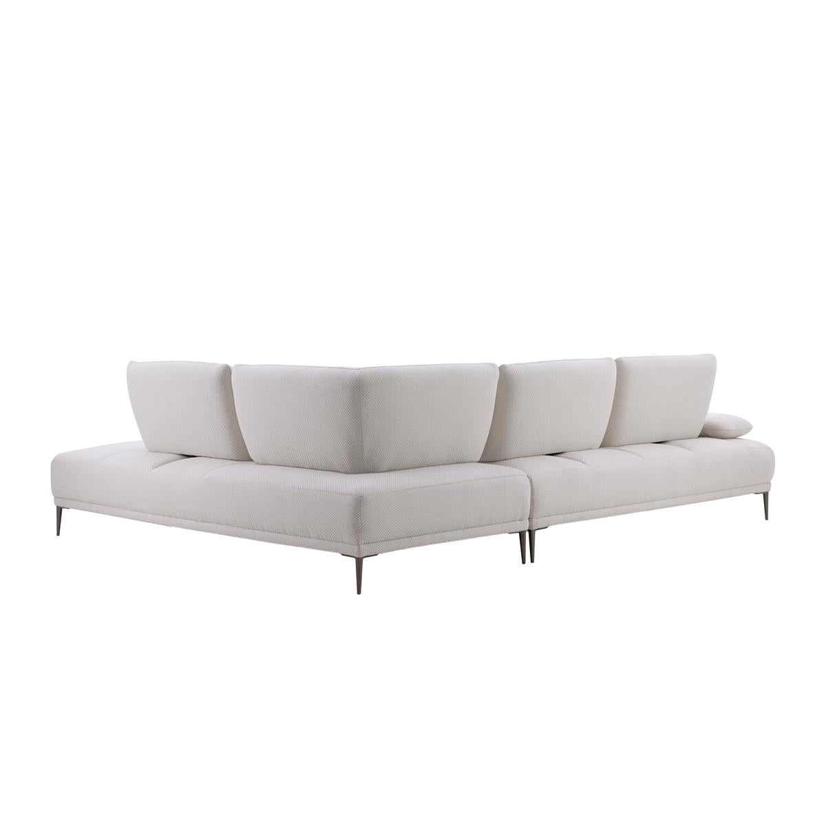Manhattan L-Shaped Sectional Sofa with Adjustable Backrests