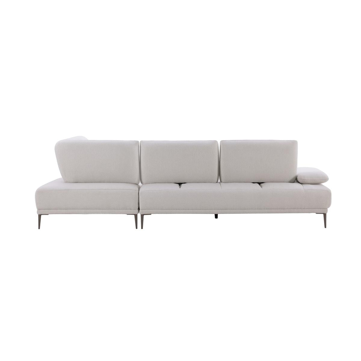 Manhattan L-Shaped Sectional Sofa with Adjustable Backrests