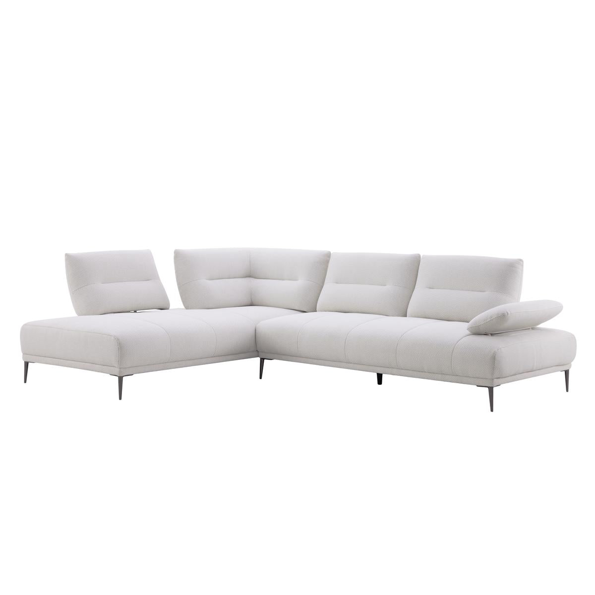 Manhattan L-Shaped Sectional Sofa with Adjustable Backrests