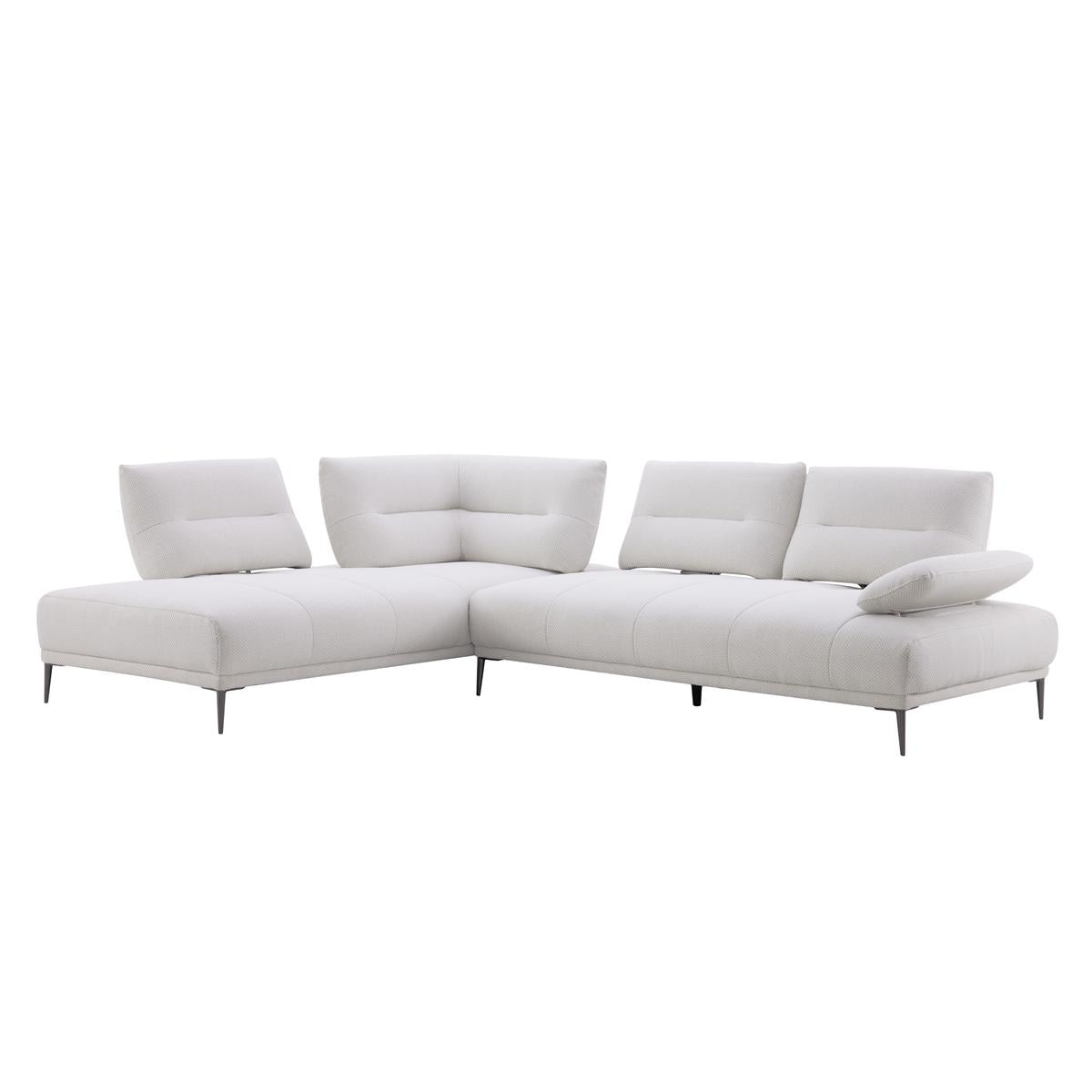 Manhattan L-Shaped Sectional Sofa with Adjustable Backrests