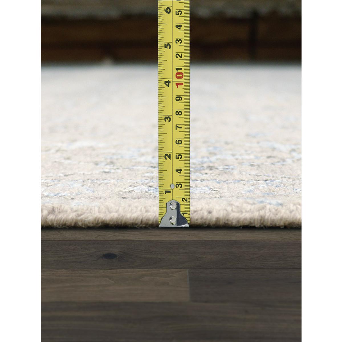 Transitional Hand-Knotted Bamboo Silk & Wool Area Rug