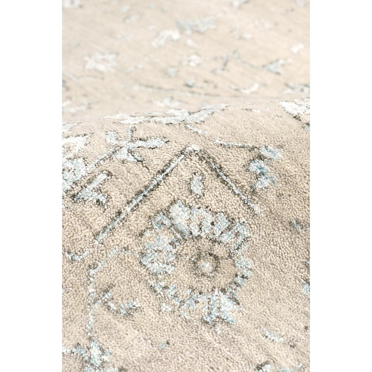 Transitional Hand-Knotted Bamboo Silk & Wool Area Rug