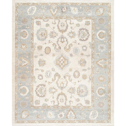 Oushak Hand-Knotted Wool Area Rug